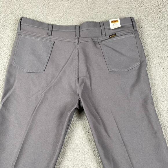 Wrangler Jean Dress Pants Men's 42x29 Gray New Western Wrancher 82GY - Picture 11 of 13